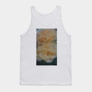 Mosaic Style Yellow Flower Tiles Tank Top